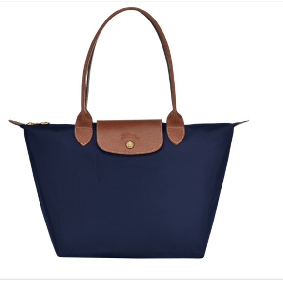 Longchamp Handbags - Navy Longchamp Tote - Le Pliage